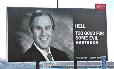 New Zealand billboard from Crooks & Liars blog