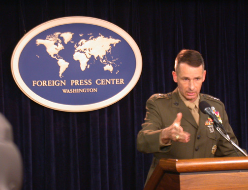 US military chief General Peter Pace “categorically” denies plans for Iran air strikes