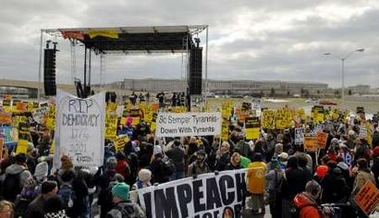IMPEACH FOR PEACE Marches on the Pentagon