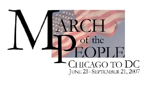 Graduate Student to Walk from Chicago to D.C. Calling for Peace through Impeachment of Bush & Cheney