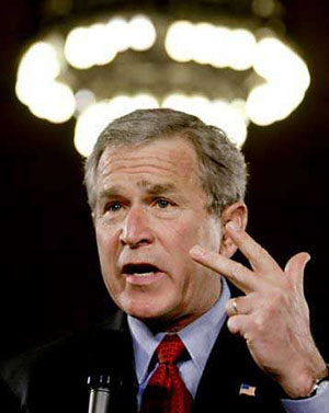 Bush Anoints Himself as the Ensurer of Constitutional Government in Emergency