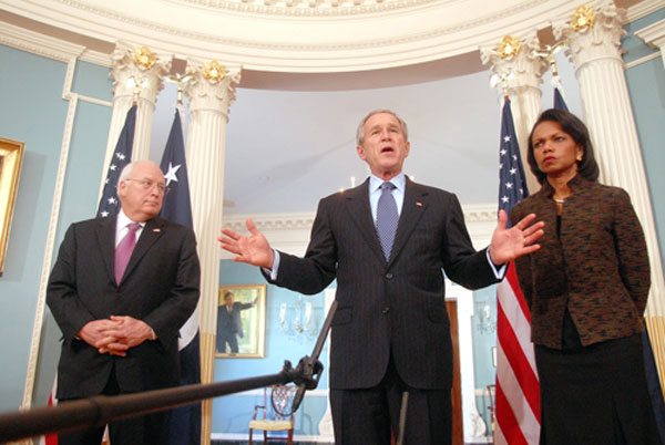 Cheney pushes Bush to act on Iran