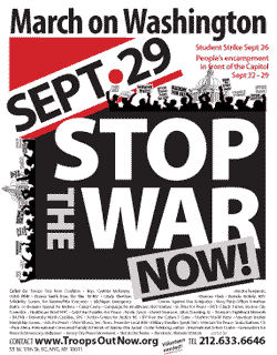 Anti-War & Impeachment protests September 22-29 in DC