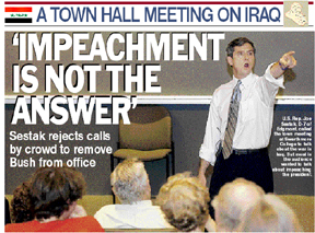 Rep. Sestak (D-PA) shows ignorance in stance on impeachment