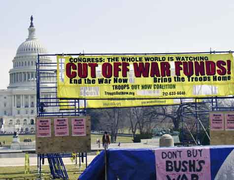 DC Encampment to Stop the War has moved to the streets