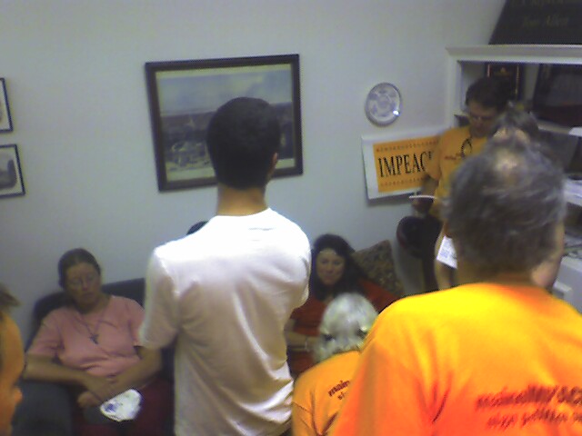 Citizens of Maine Are Currently Sitting In at Rep. Tom Allen’s Office, Demanding Impeachment of Bush and Cheney