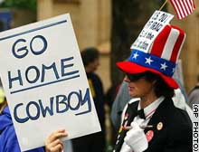 5-10 Thousand Protest Bush Visit to Sydney, Australia