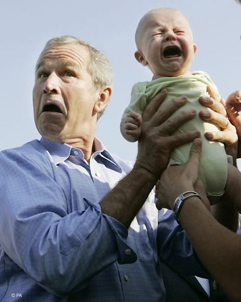 George Bush hates children, especially yours