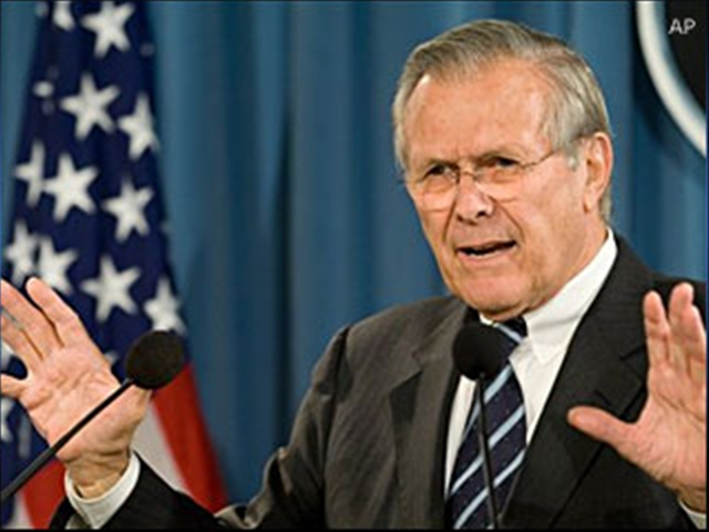 Rumsfeld Urged Staff to Exaggerate Terror Threats