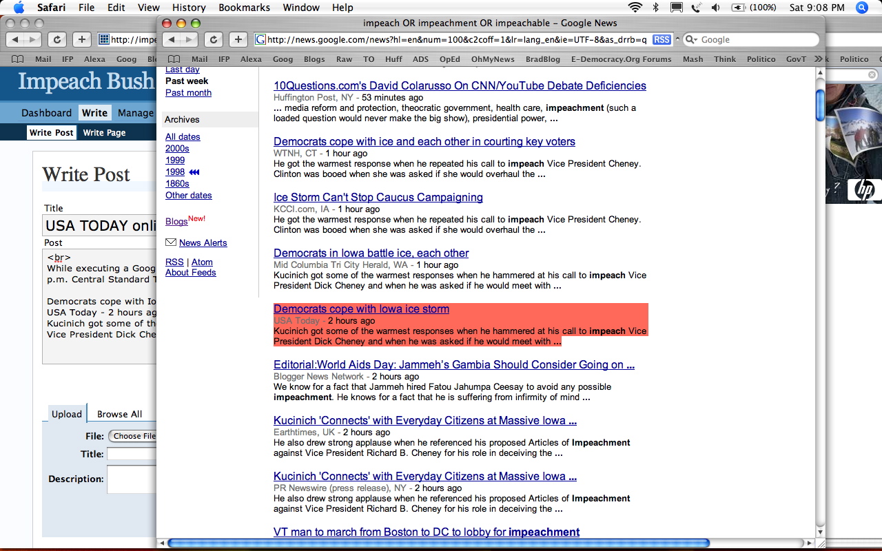USA TODAY online editors censoring impeachment topic?