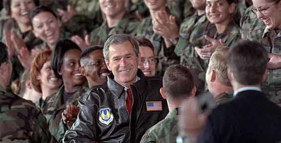 Why does Bush hate the troops?