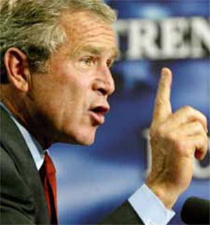 Bush calls Iran ‘threat to world peace’