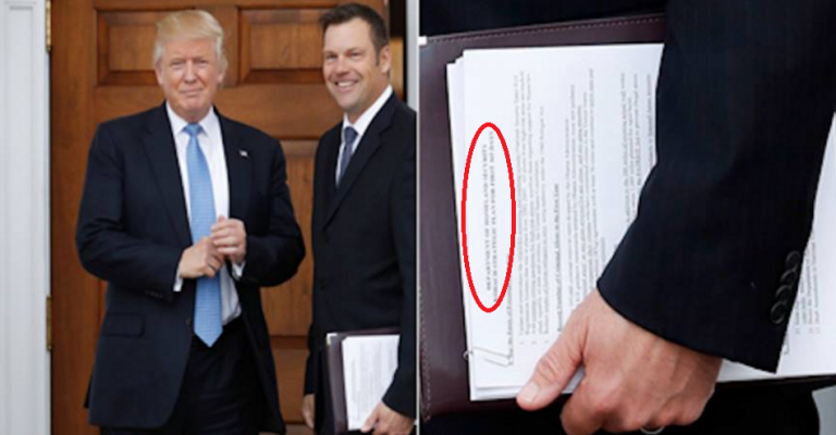 Trump’s potential Homeland Security chief just accidentally revealed ‘extreme’ plans in photo