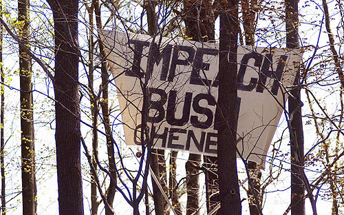 Impromptu Impeachment Signs Pop-Up
