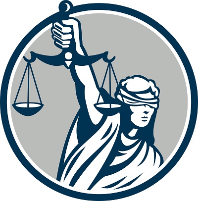 Lady Blindfolded Holding Scales Justice Impeach Trump